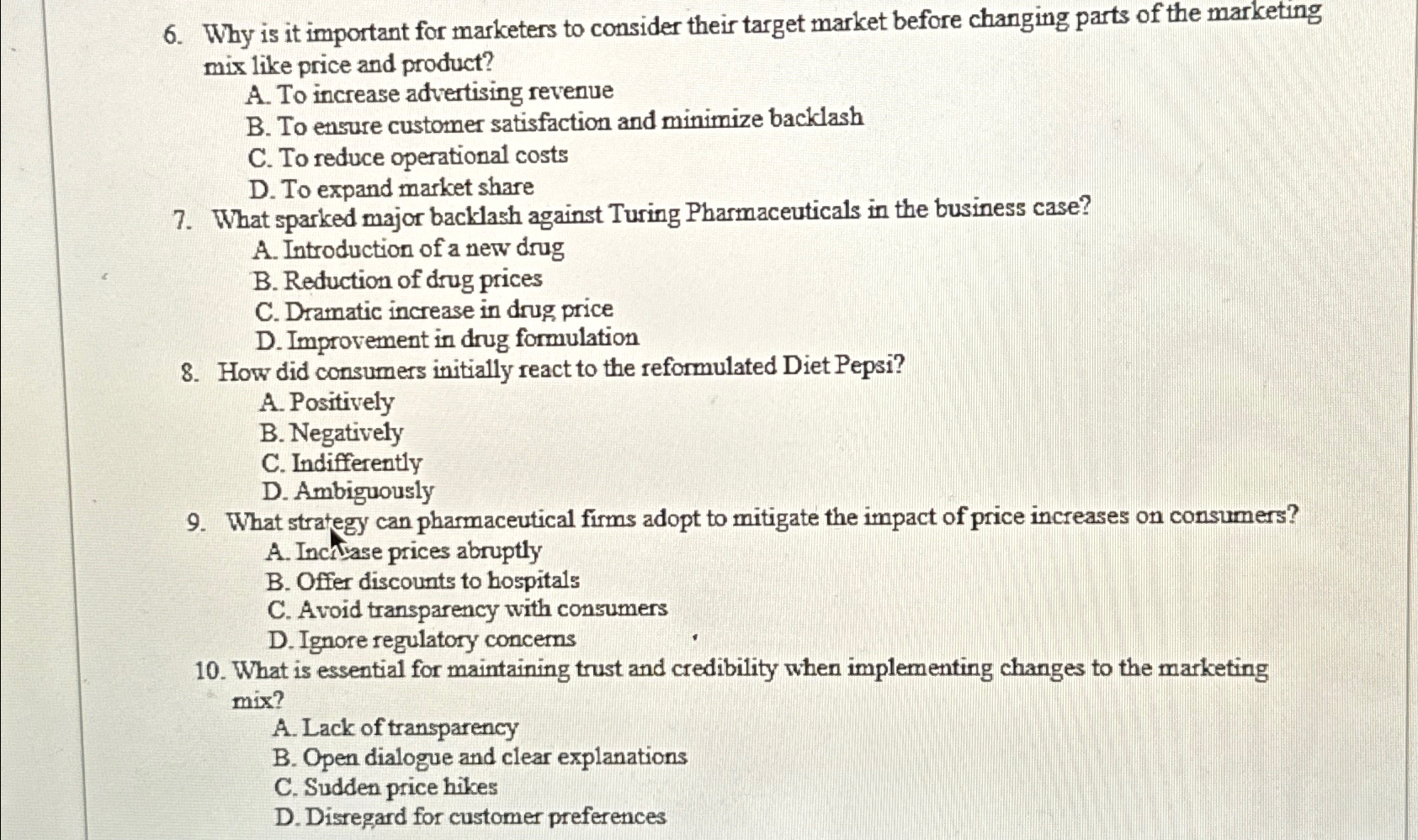  Why is it important for marketers to consider their target market