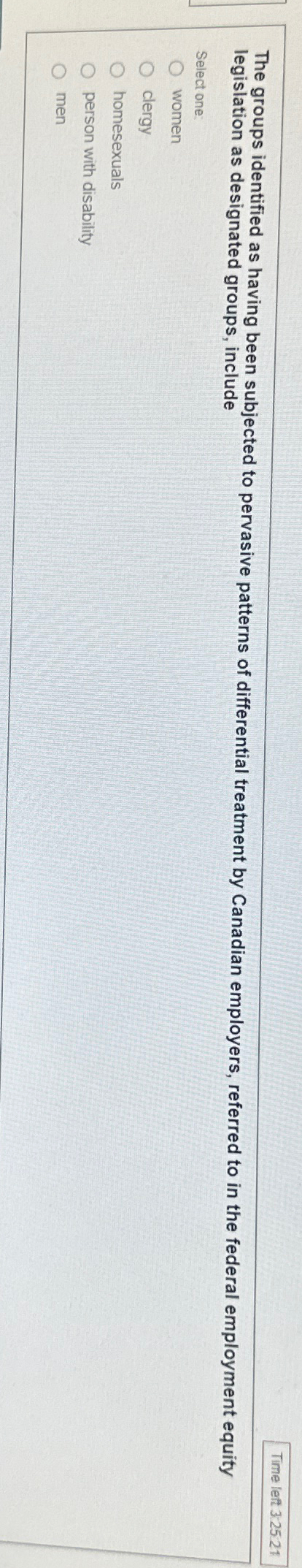  The groups identified as having been subjected to pervasive patterns of