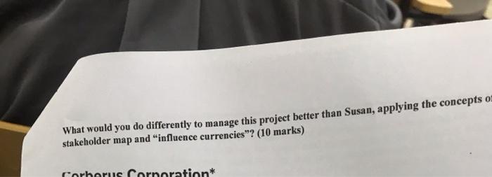  What would you do differently to manage this project better than