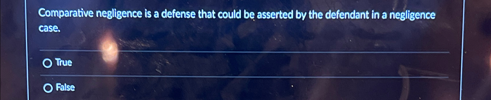  Comparative negligence is a defense that could be asserted by the
