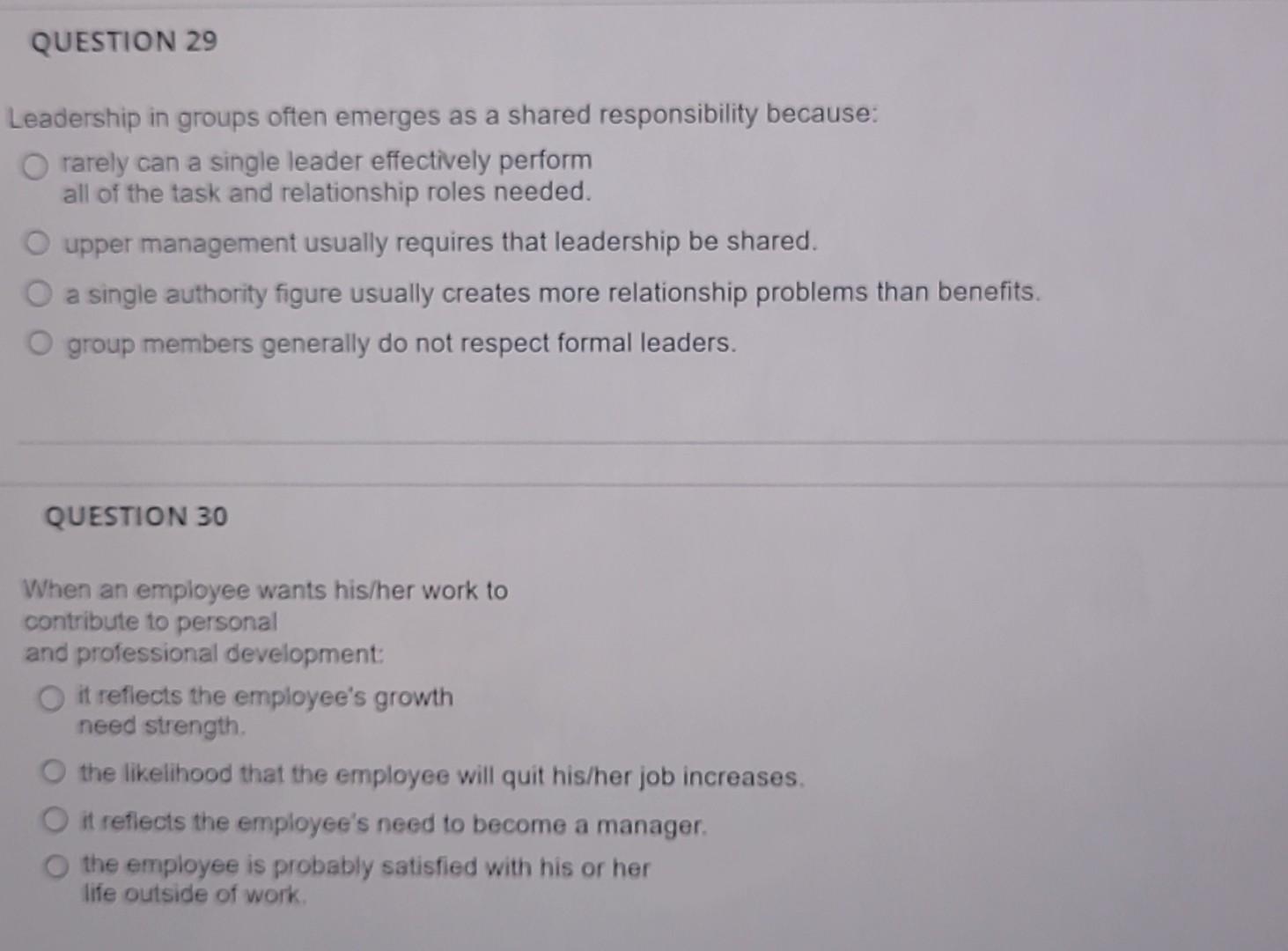 Leadership in groups often emerges as a shared responsibility because: rarely