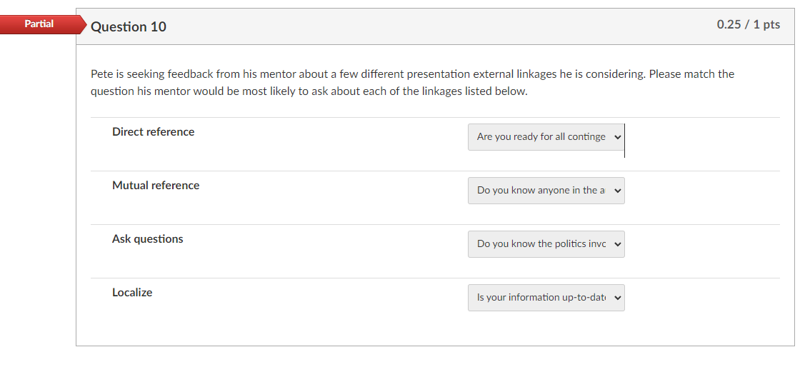 Pete is seeking feedback from his mentor about a few different