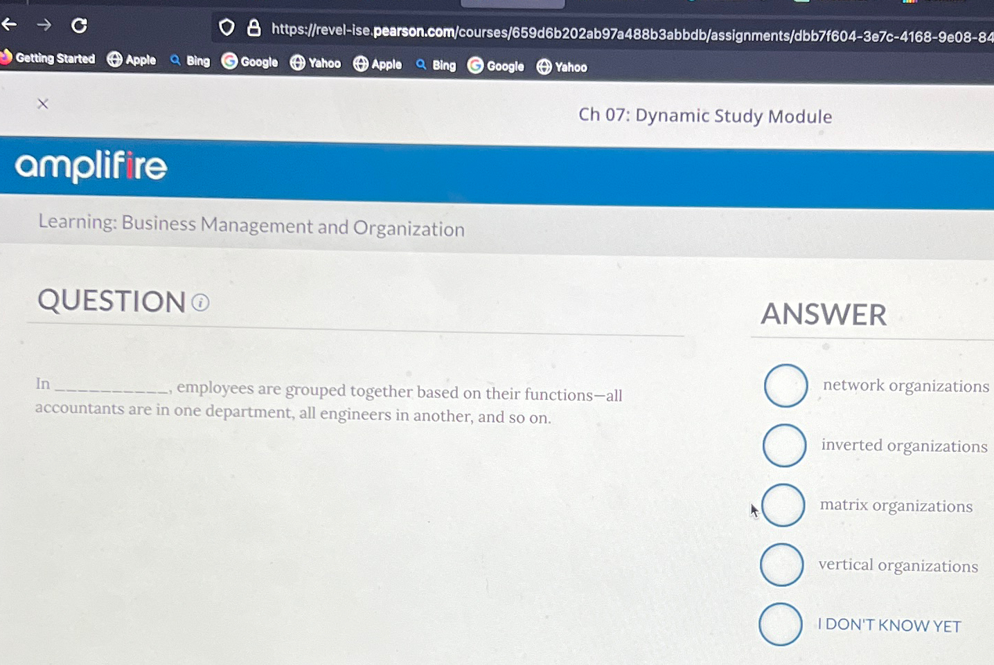  Getting Started Apple Bing coogle Yahoo Apple Bing coogle Yahoo Ch