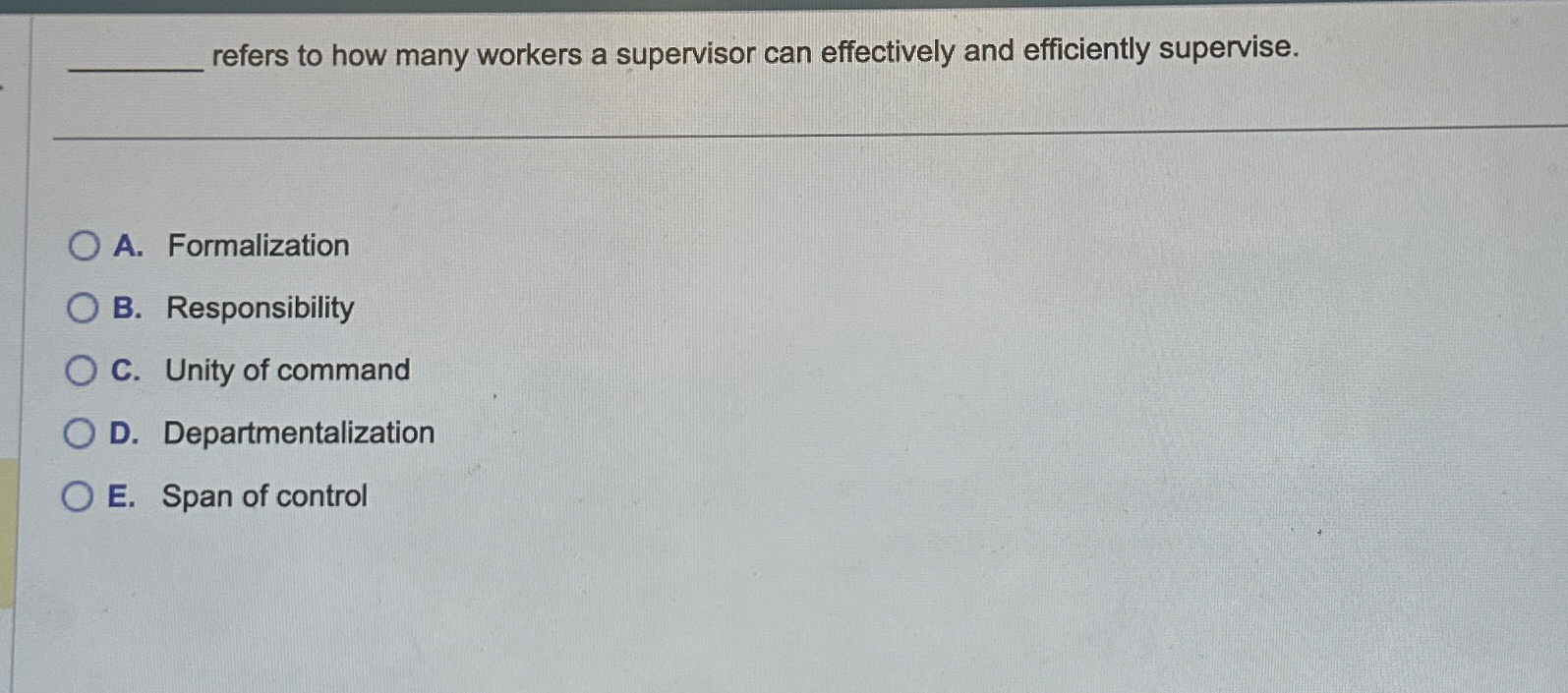  refers to how many workers a supervisor can effectively and efficiently