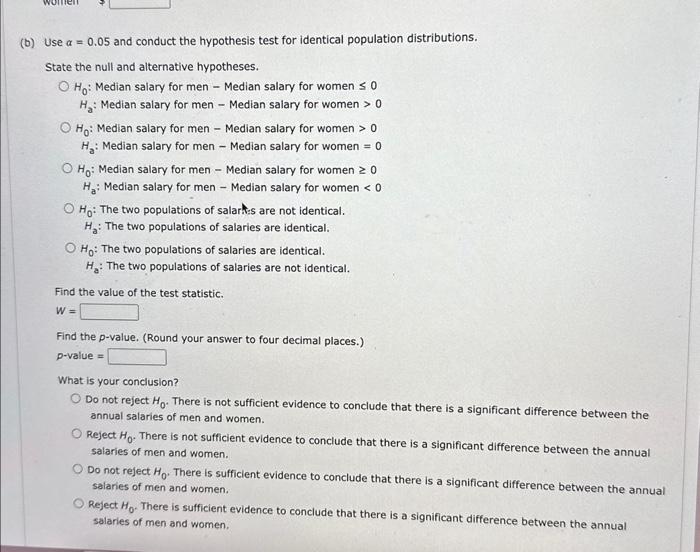 to answer this question. The gap between the earnings of men and