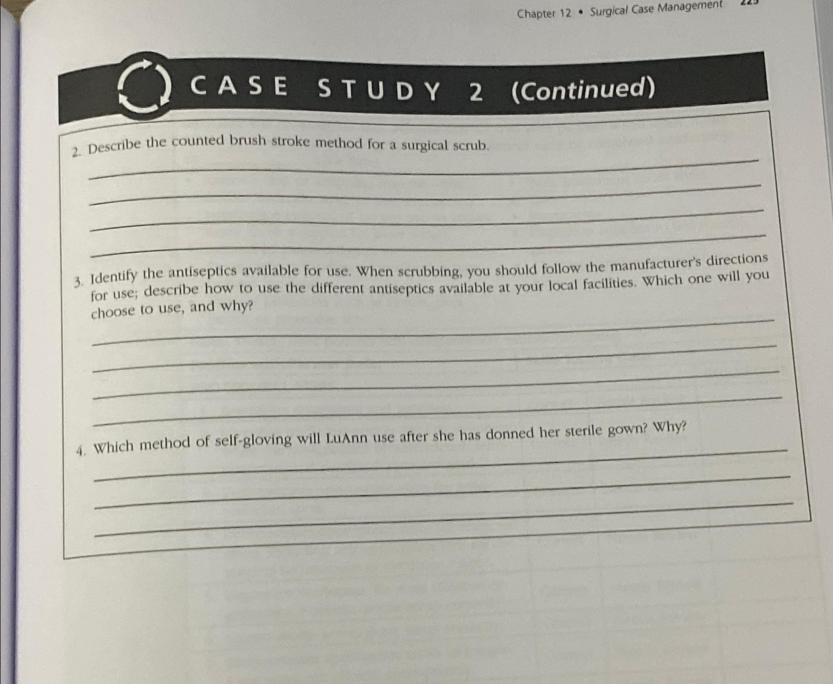  Chapter 12- Surgical Case Management C A S E STU D