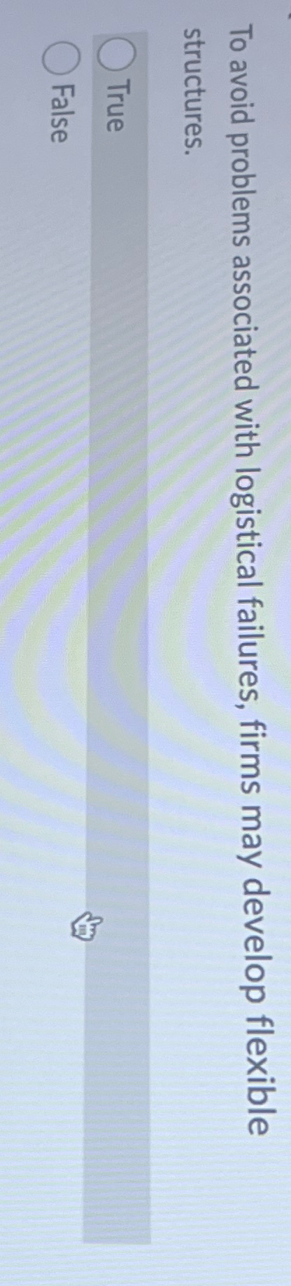  To avoid problems associated with logistical failures, firms may develop flexible