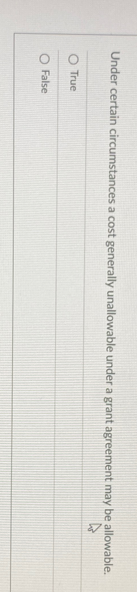  Under certain circumstances a cost generally unallowable under a grant agreement