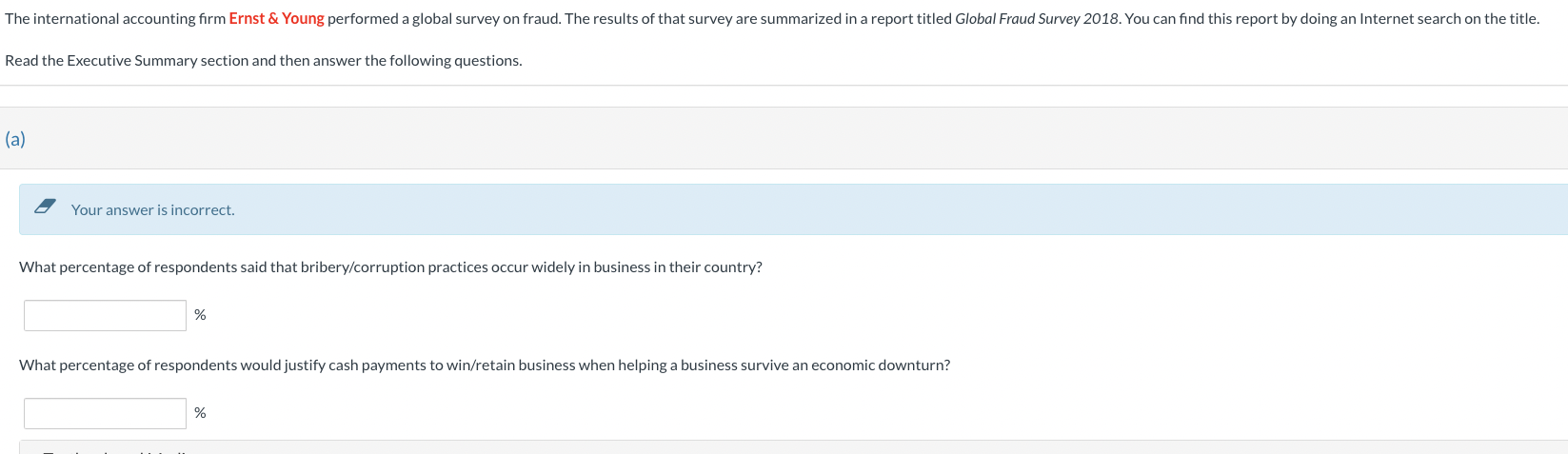  Read the Executive Summary section and then answer the following questions.