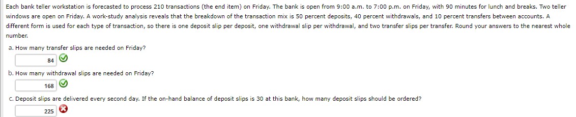 ONLY NEED ONE PART- PLEASE HELPEach bank teller workstation is forecasted to