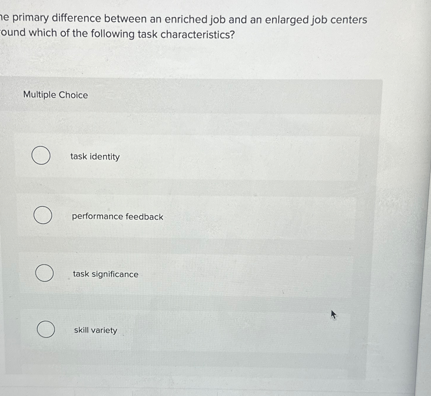  e primary difference between an enriched job and an enlarged job