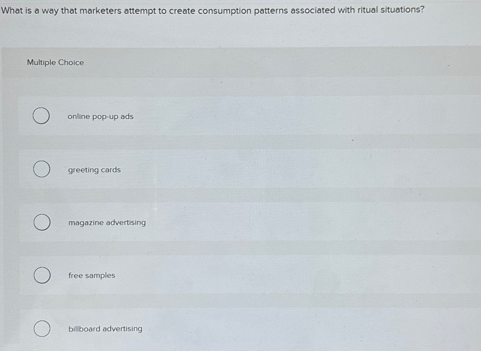  What is a way that marketers attempt to create consumption patterns