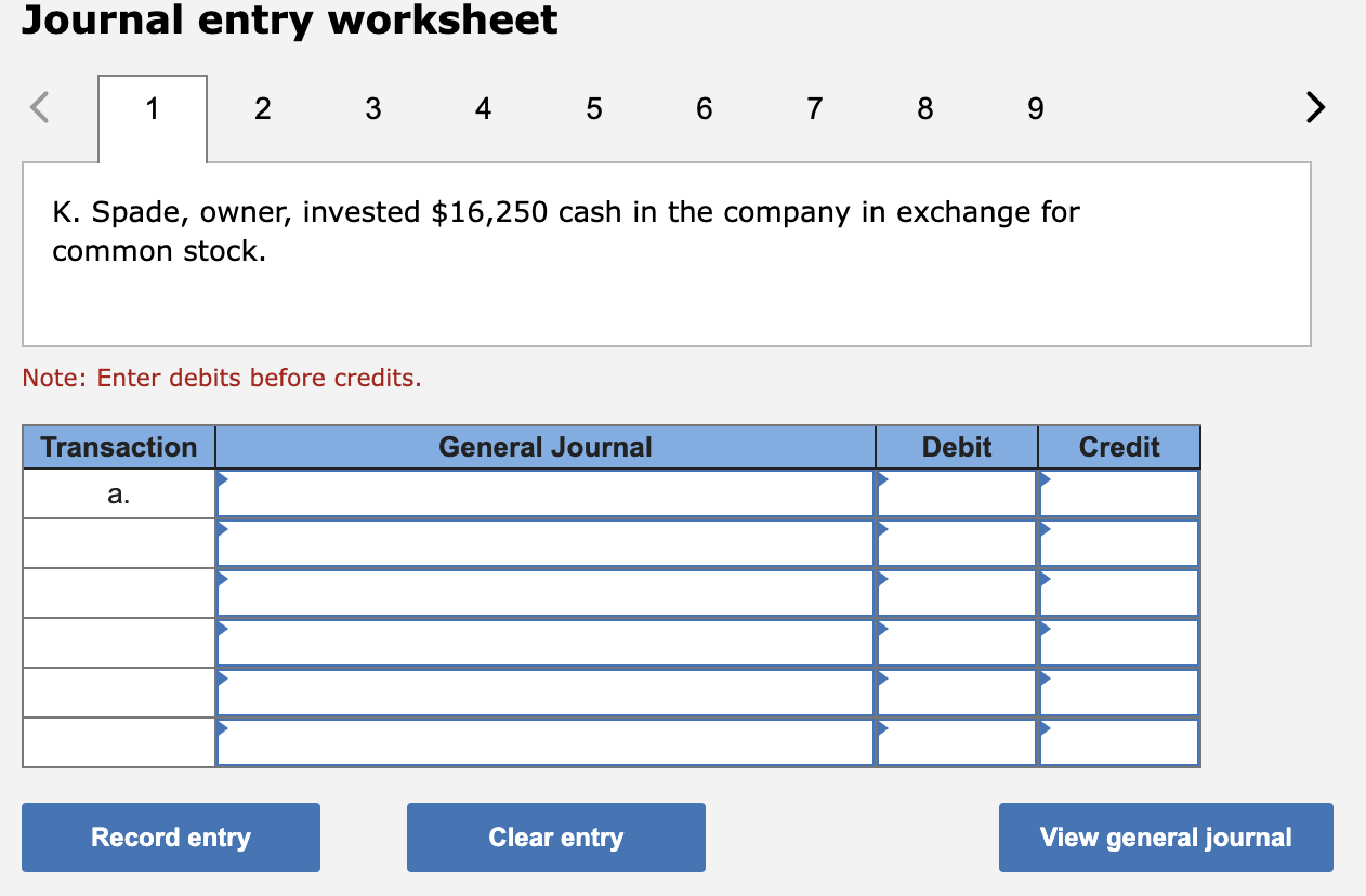 Every entry should have narration please Required information [The following information applies