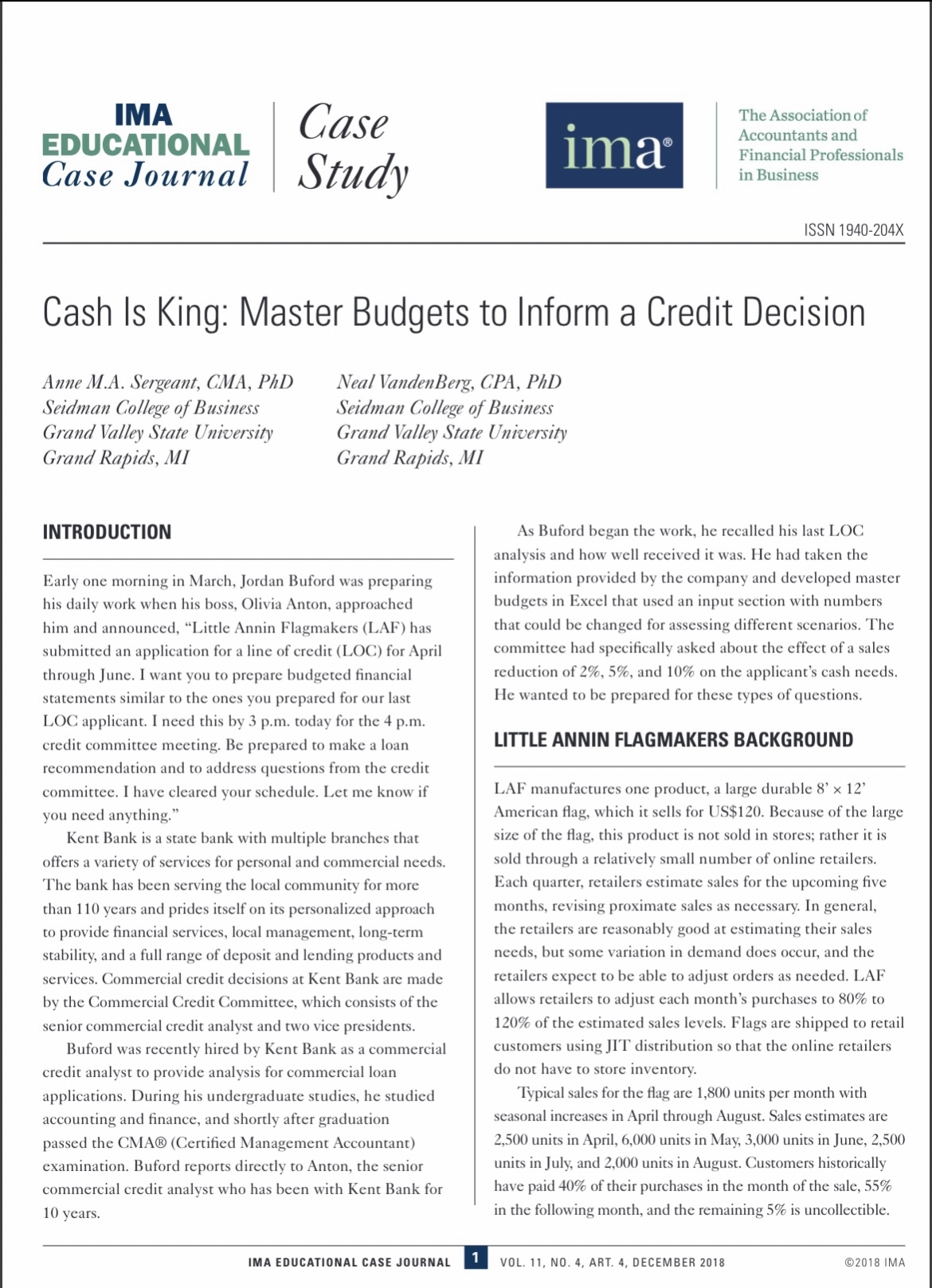 I'm attaching photos. Master Budget Financing needs Decreased by Summary of Expected
