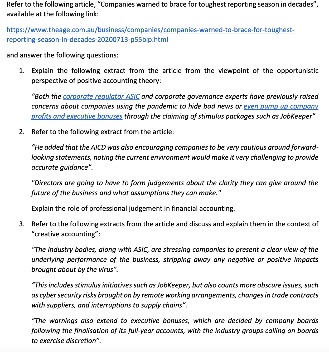 Hi, this is CASE STUDY can you please answer it in proper