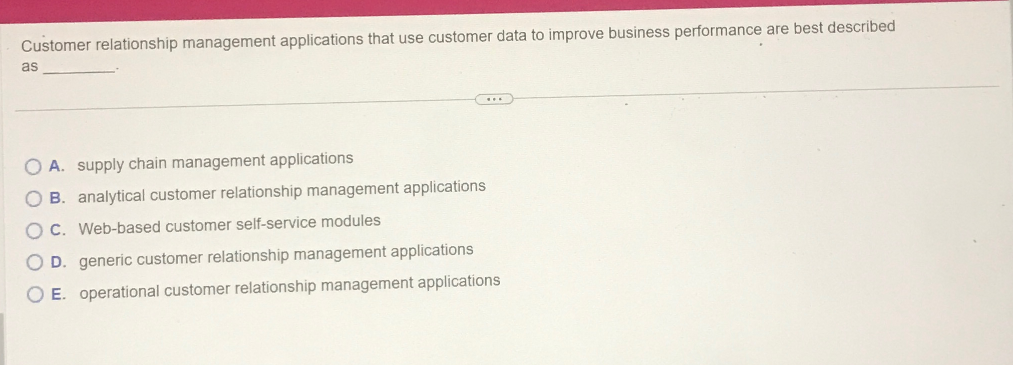  Customer relationship management applications that use customer data to improve business