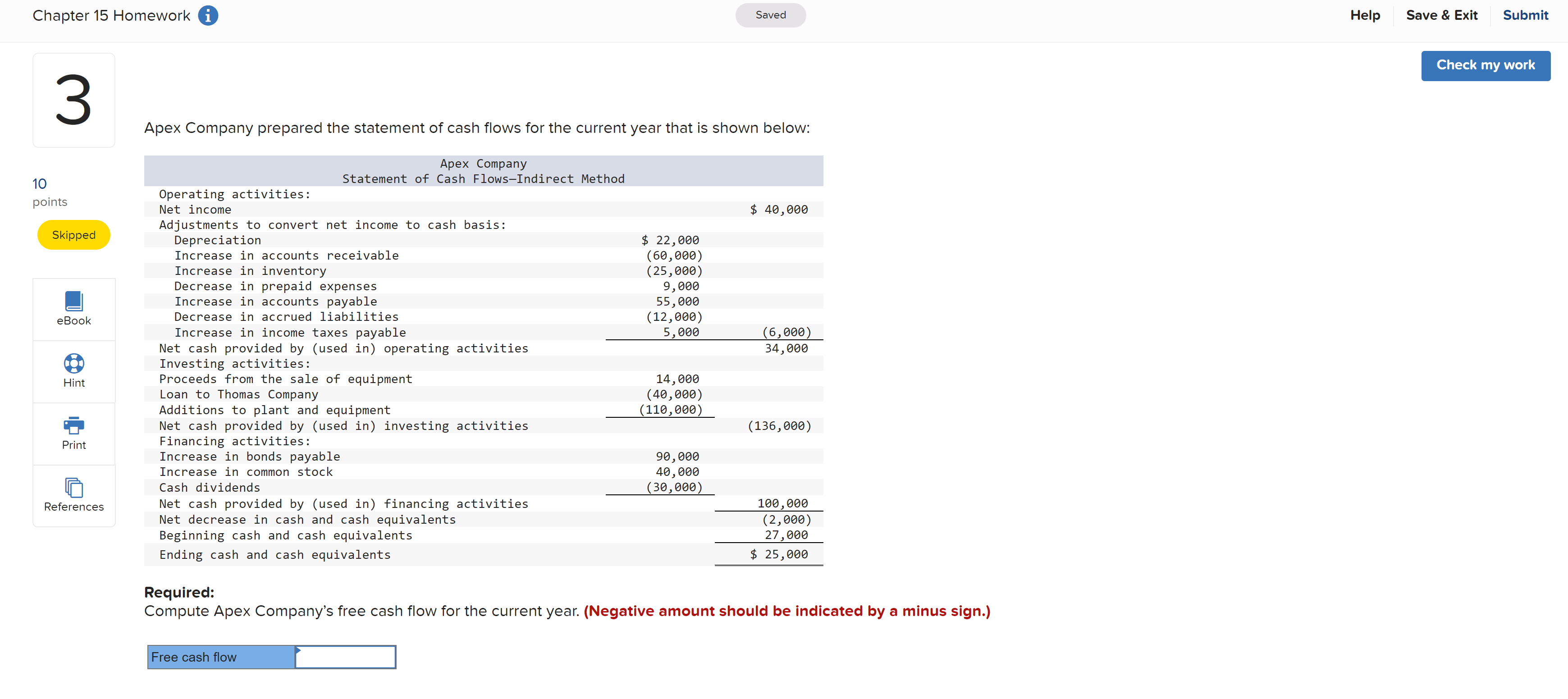 work A For the yearjust completed, Hanna Company had net income of