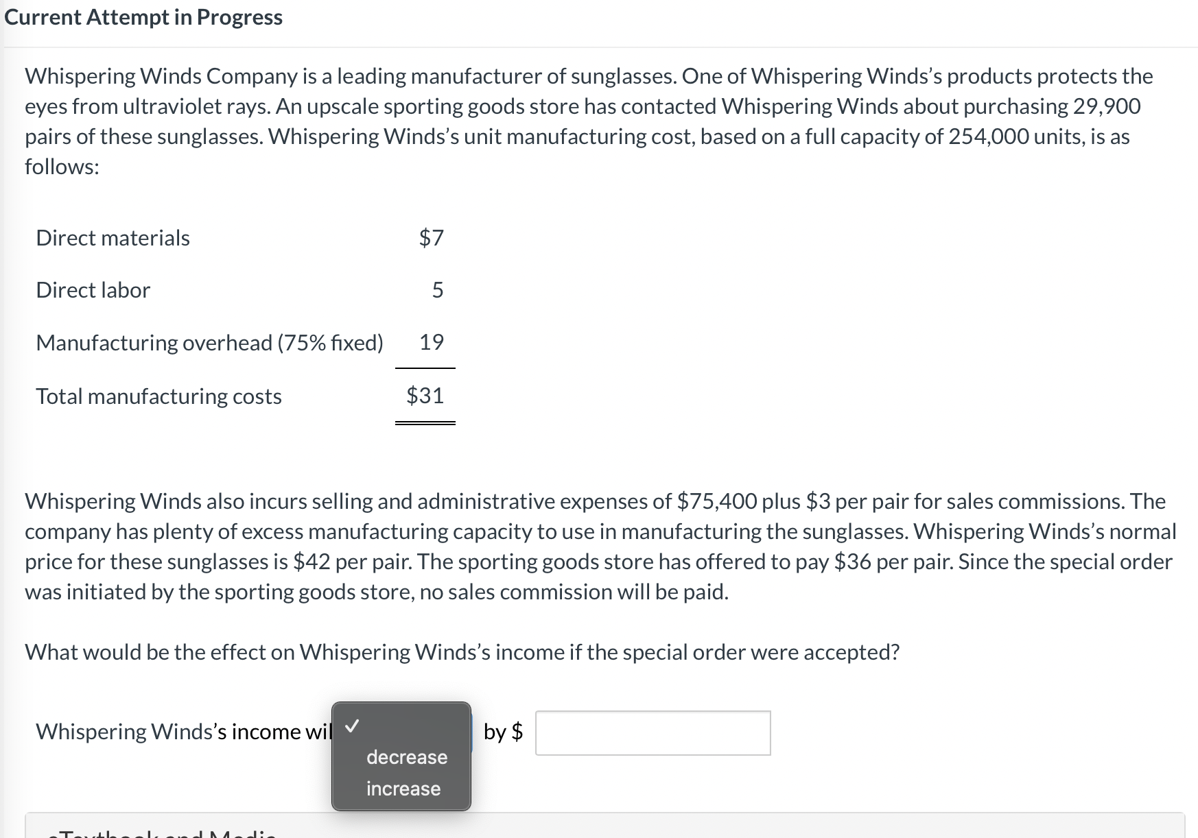 that costs $50,000 per year to operate. The machine can produce 60,000