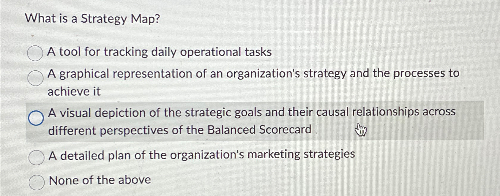  What is a Strategy Map? A tool for tracking daily operational