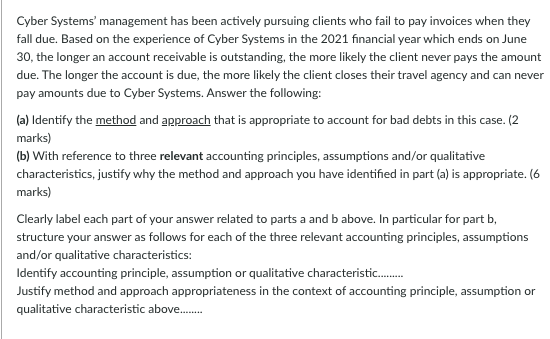 information Case information: Cyber Systems Pty Ltd is a provider of web