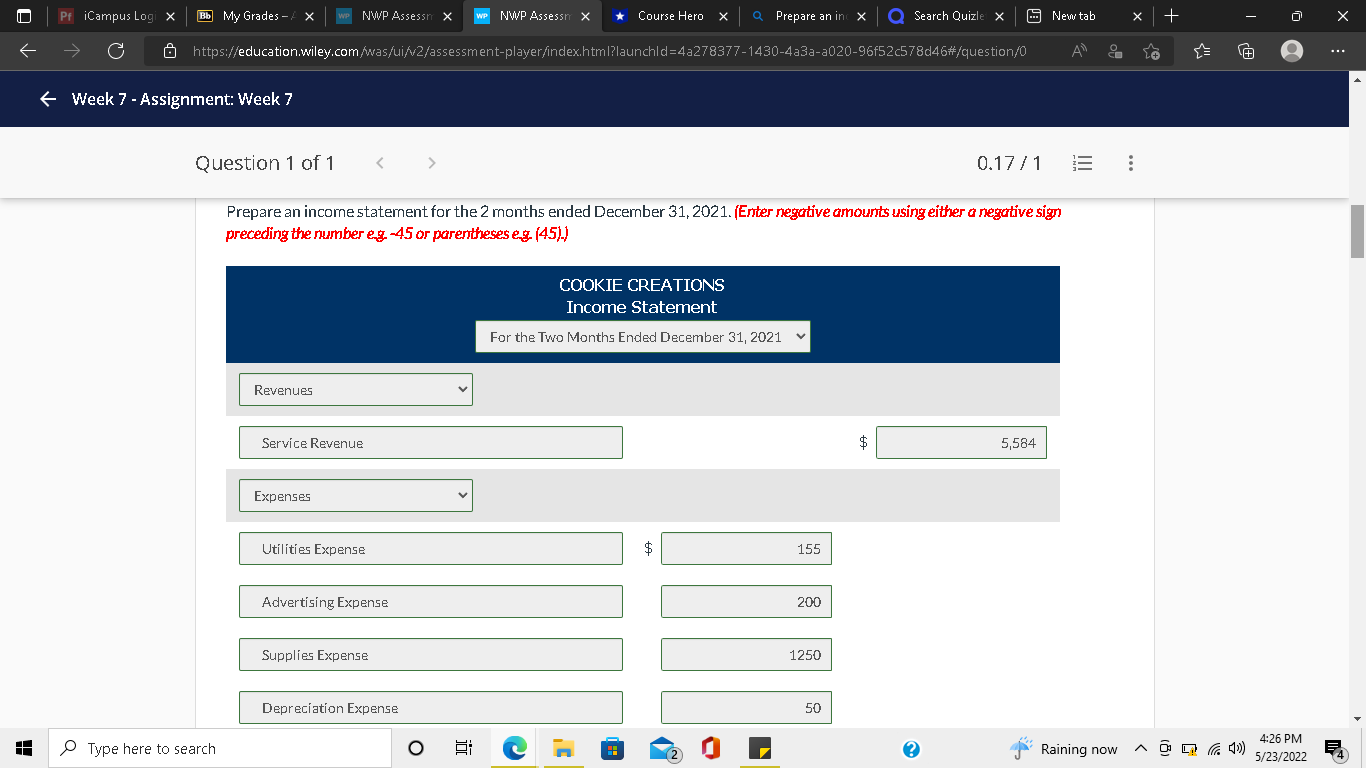 an inc X Q Search Quizle X New tab X X G