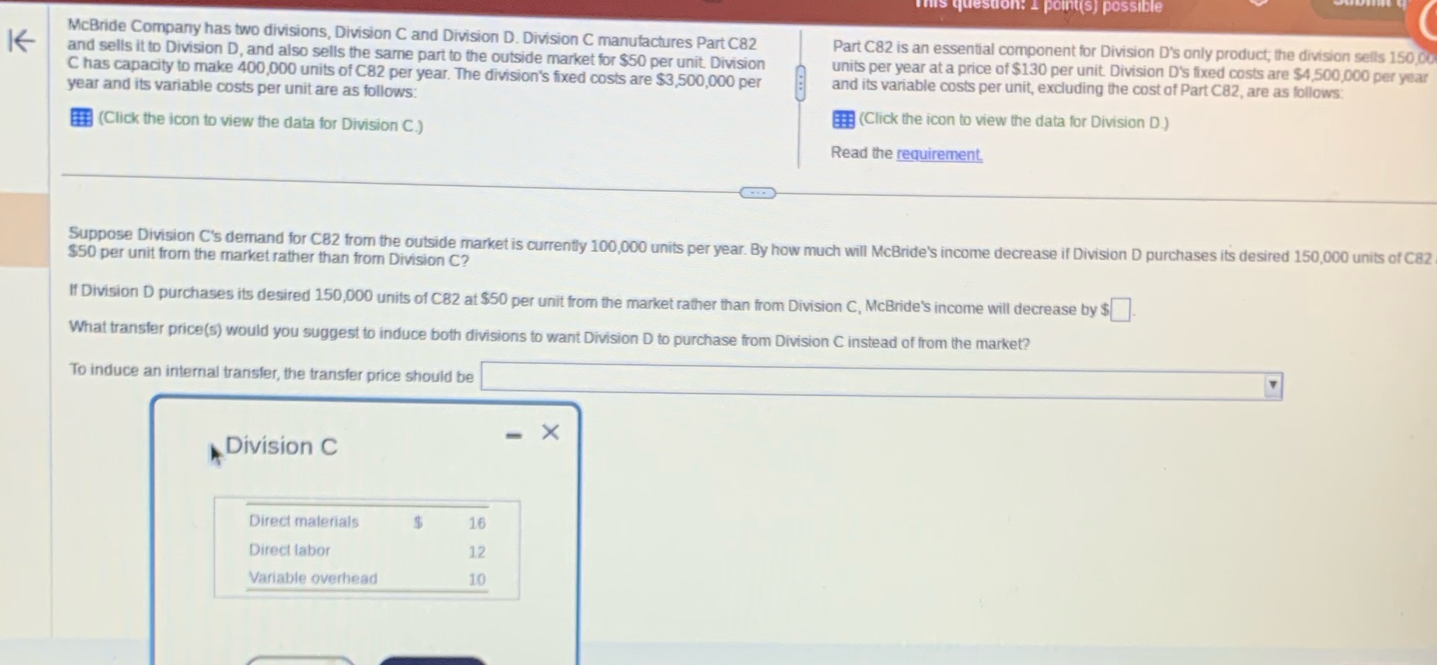 Help me solve it q3 pre uestion: 1 point(s) possible K McBride