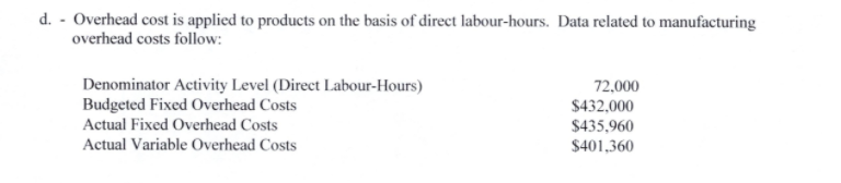 to answer? Thanks! Becker Co. produces and sells a single product. The