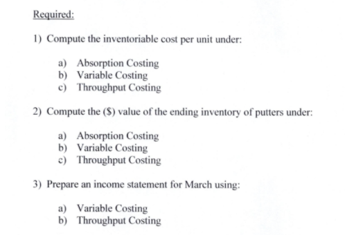 to answer? Thanks! King's Grant Golf Co. sells a special putter for