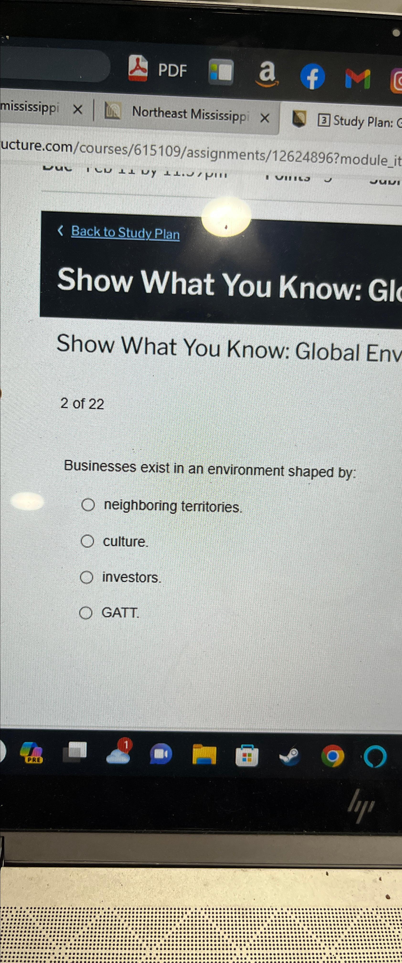  Back to Study Plan Show What You Know: Gl Show What