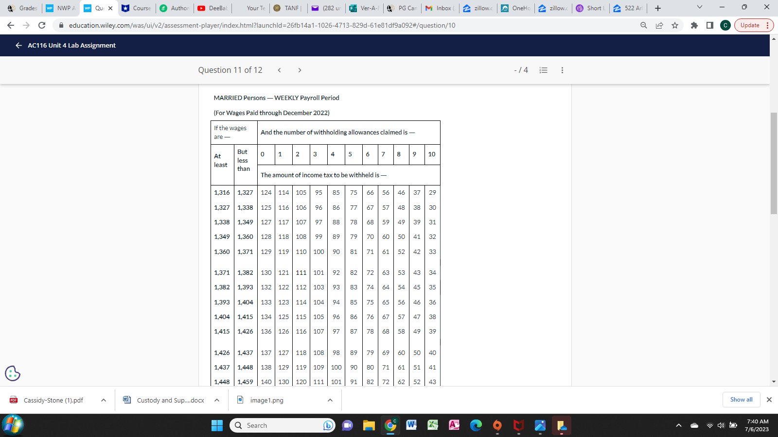 C A education.wiley.com/was/ui/v2/assessment-player/index.html?launchld=26fb14a1-1026-4713-829d-61e81df9092#/question/11 Update : C A education.wiley.com/was/ui/v2/assessment-player/index.html?launchld=0de4dc5e-b5a9-4032-a367-b17ea9d64dc2#/question/0 Q E Update :