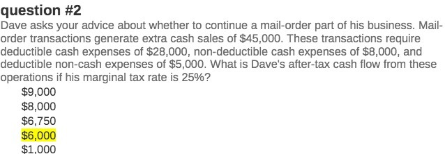  question #2 Dave asks your advice about whether to continue a