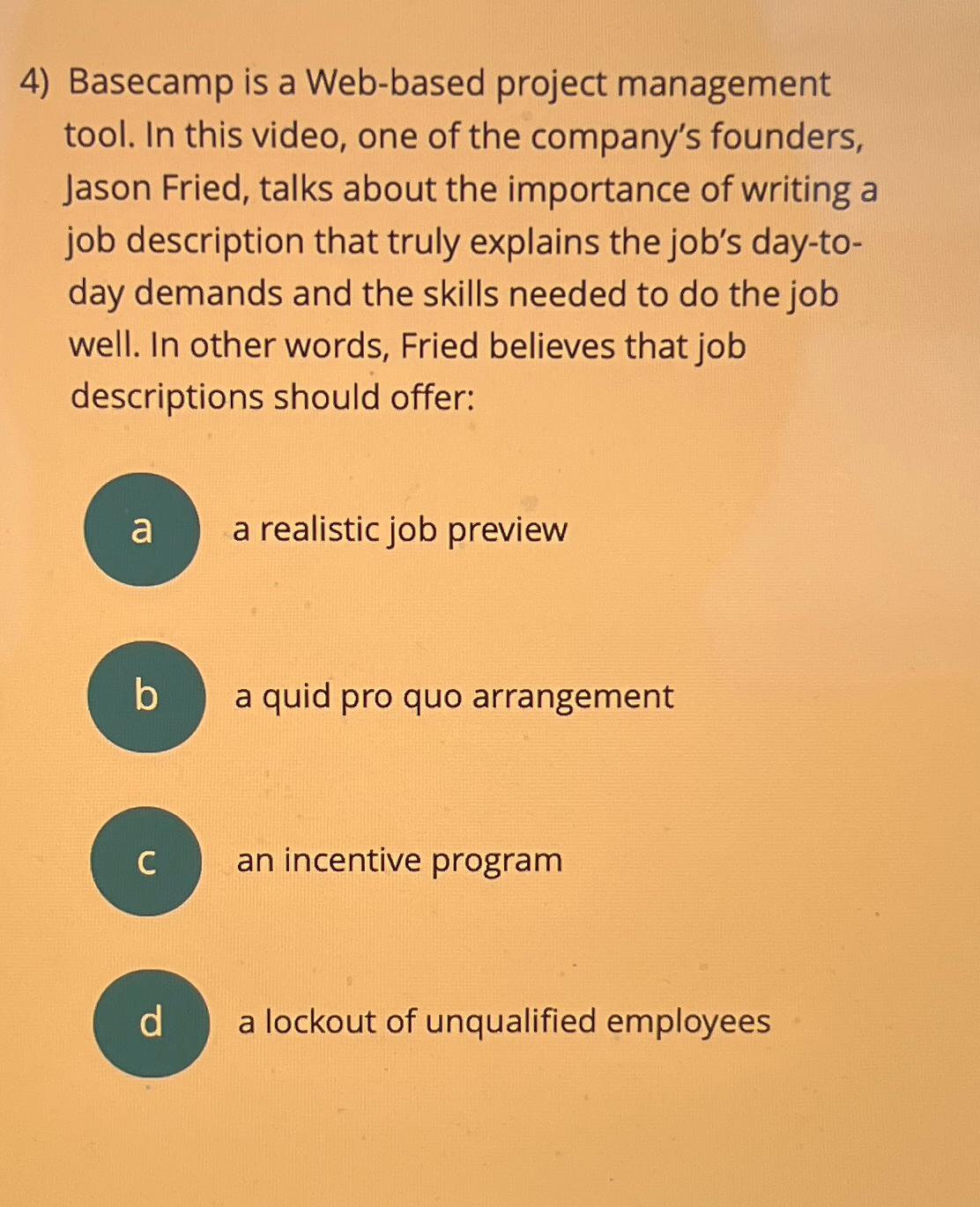  Basecamp is a Web-based project management tool. In this video, one