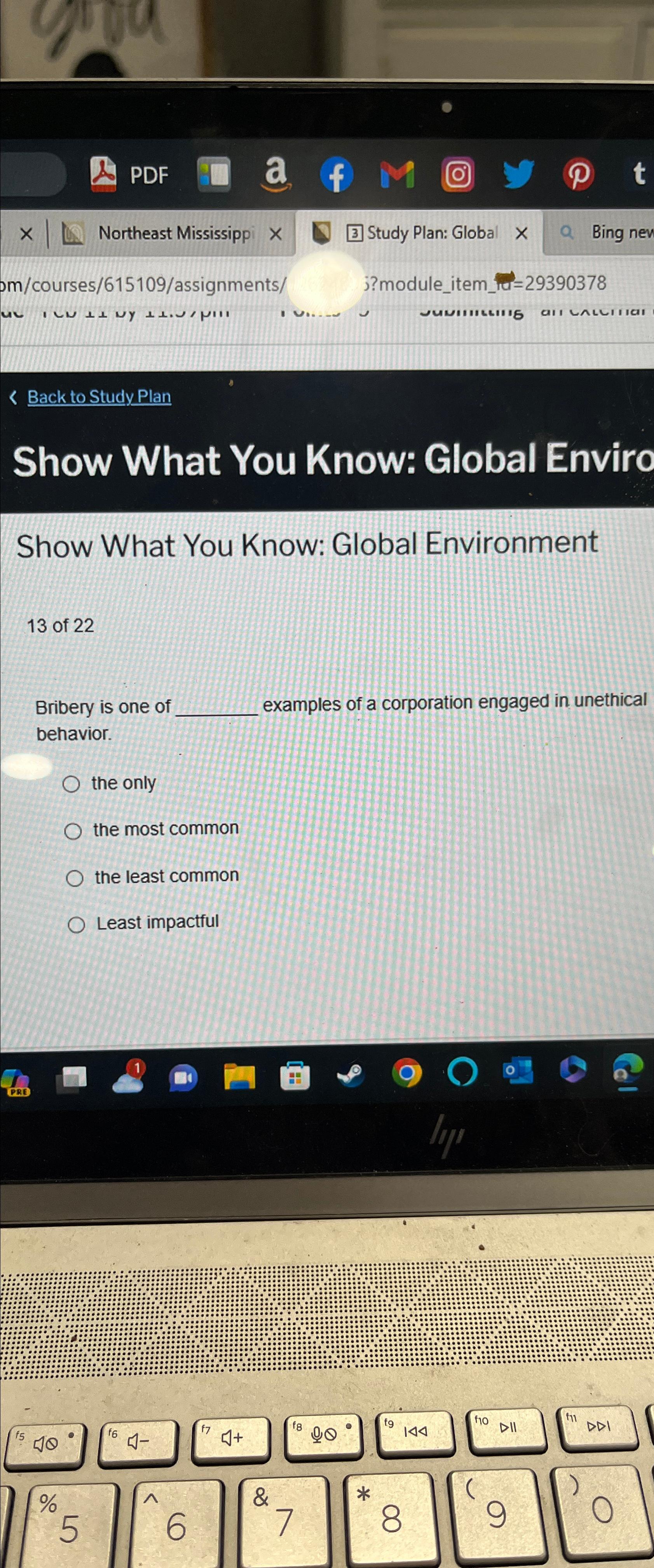  Back to Study Plan Show What You Know: Global Enviro Show