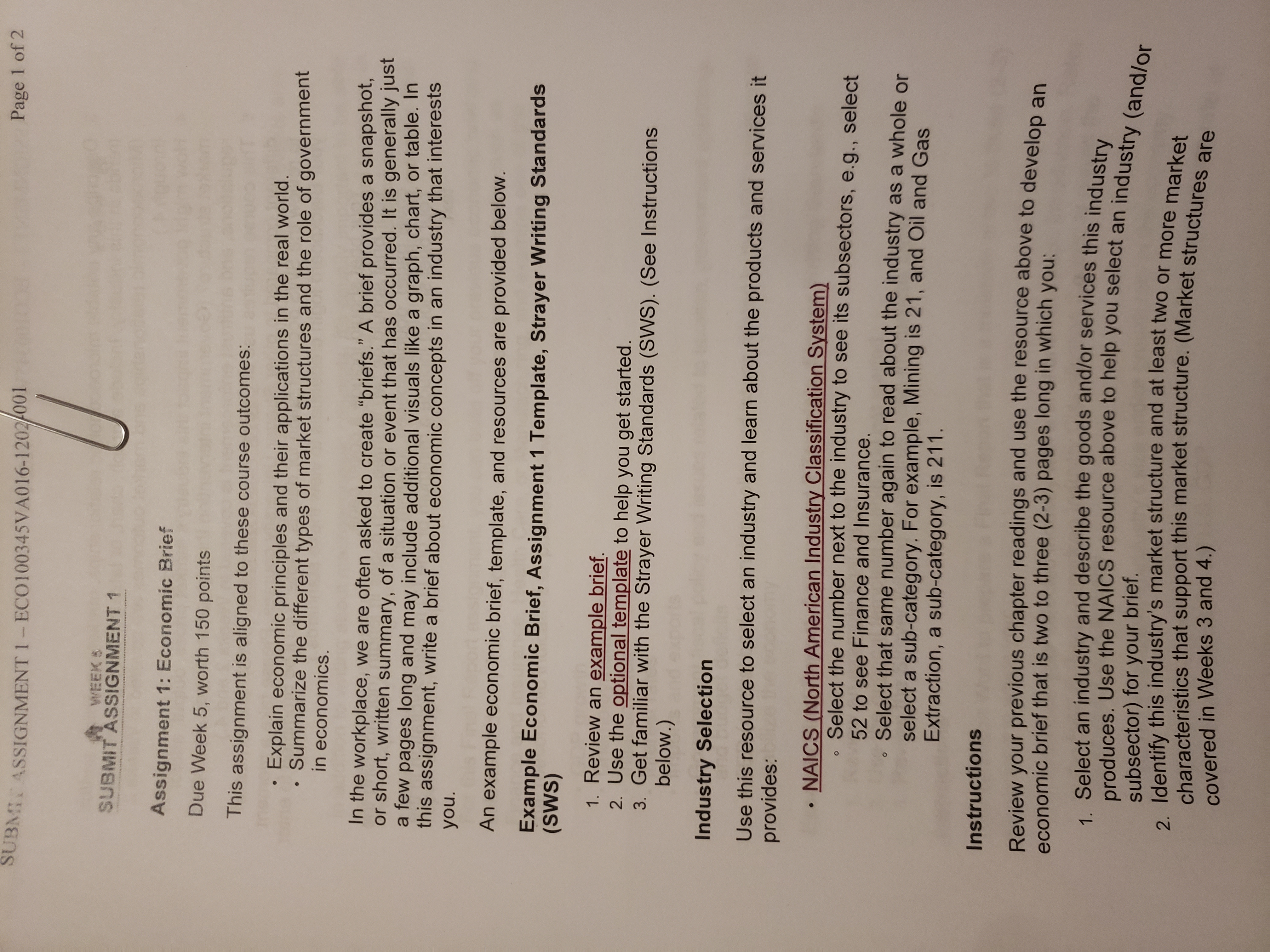 I am having trouble with the assignment attached. SUBMIT ASSIGNMENT 1 -