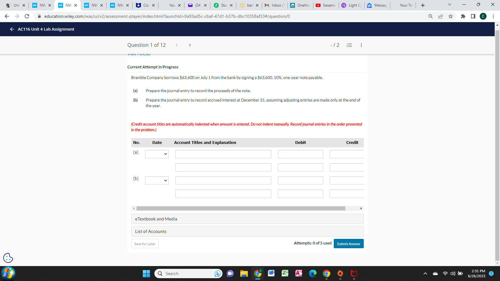 Learning Activity Question 2 of 2 - 15 3 : 1. Pharoah