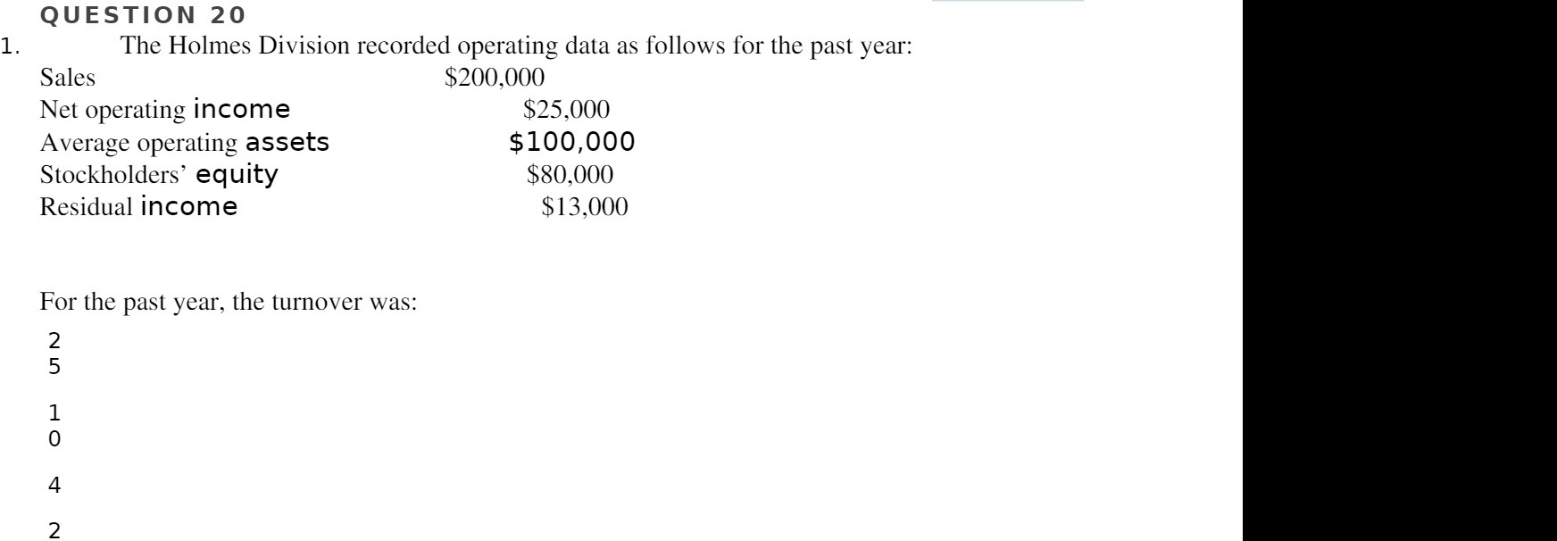  Q U E S T I 0 N 2 0 .