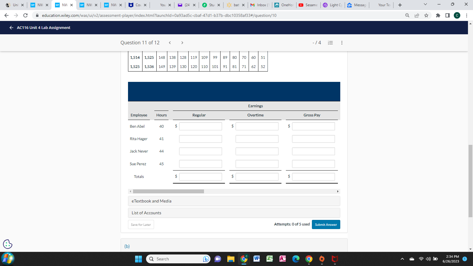 not segregate sales and sales taxes. Its register total for April 15