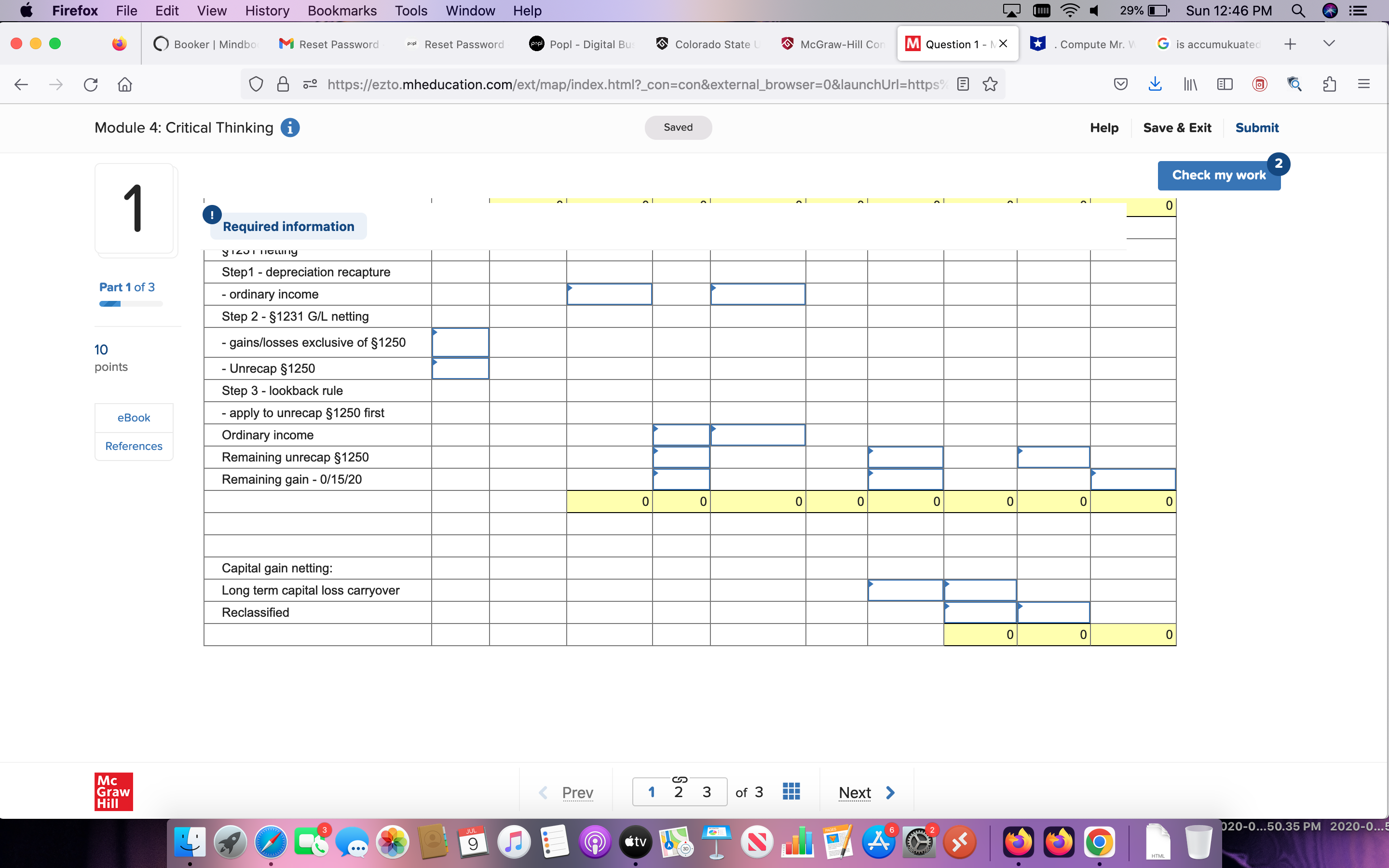 8 Colorado State (9 McGraw-Hill ct m Questionl , X H .Compute