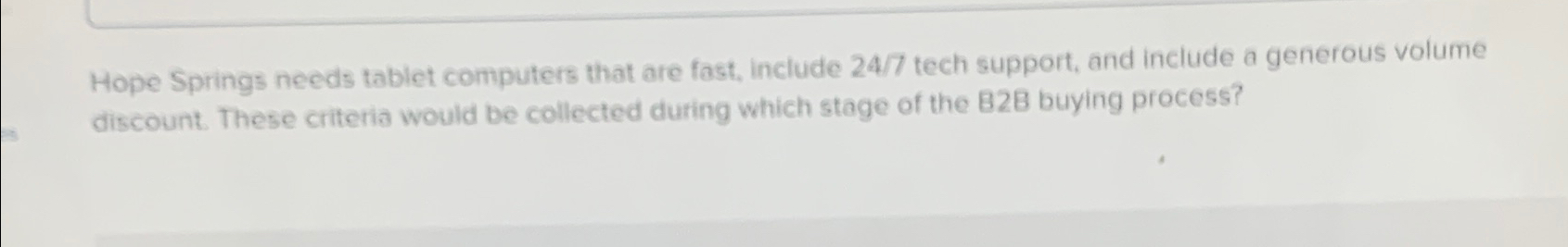  Hope Springs needs tablet computers that are fast, include 247 tech