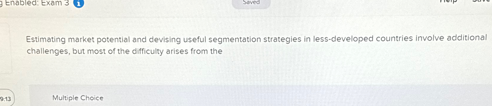  Estimating market potential and devising useful segmentation strategies in less-developed countries