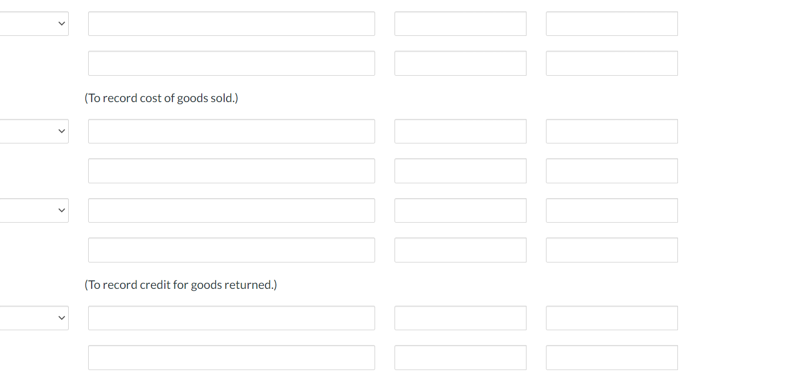 31 Sandhill paid Octagon the amount owing for the merchandise purchased on