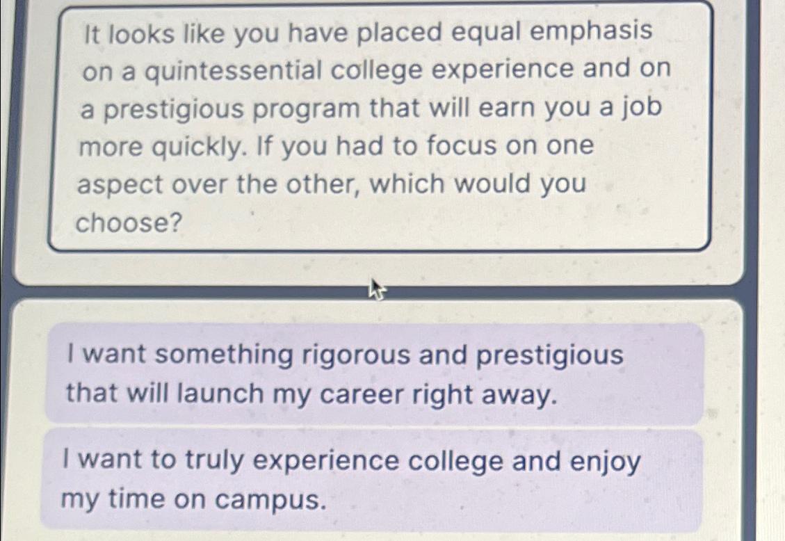  It looks like you have placed equal emphasis on a quintessential