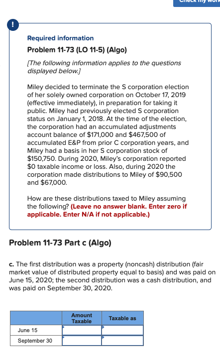 the S corporation election of her solely owned corporation on October 17,