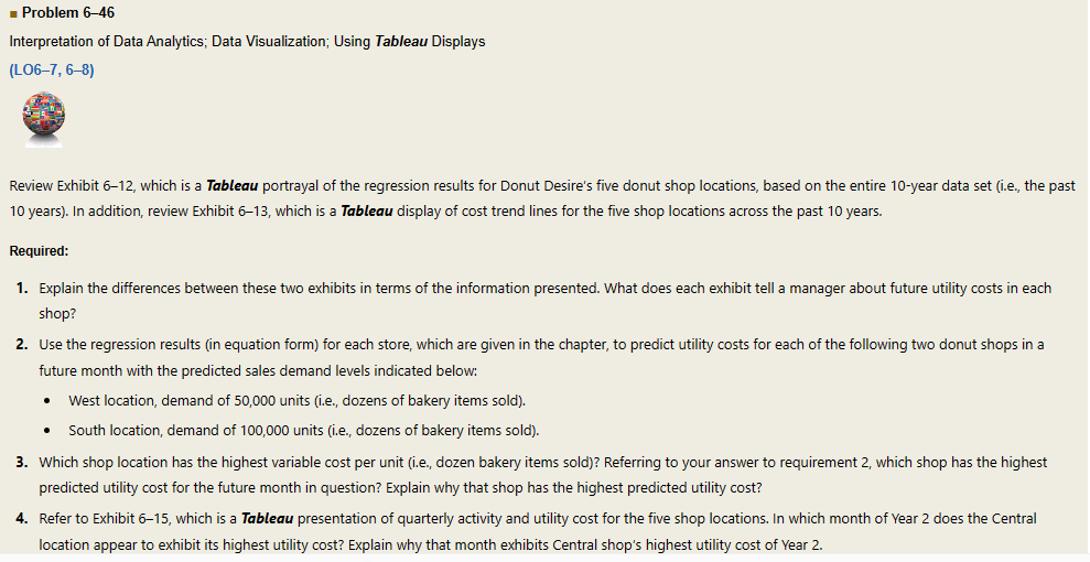  I Problem 646 Interpretation of Data Analytics; Data Visualization; Using Tableau