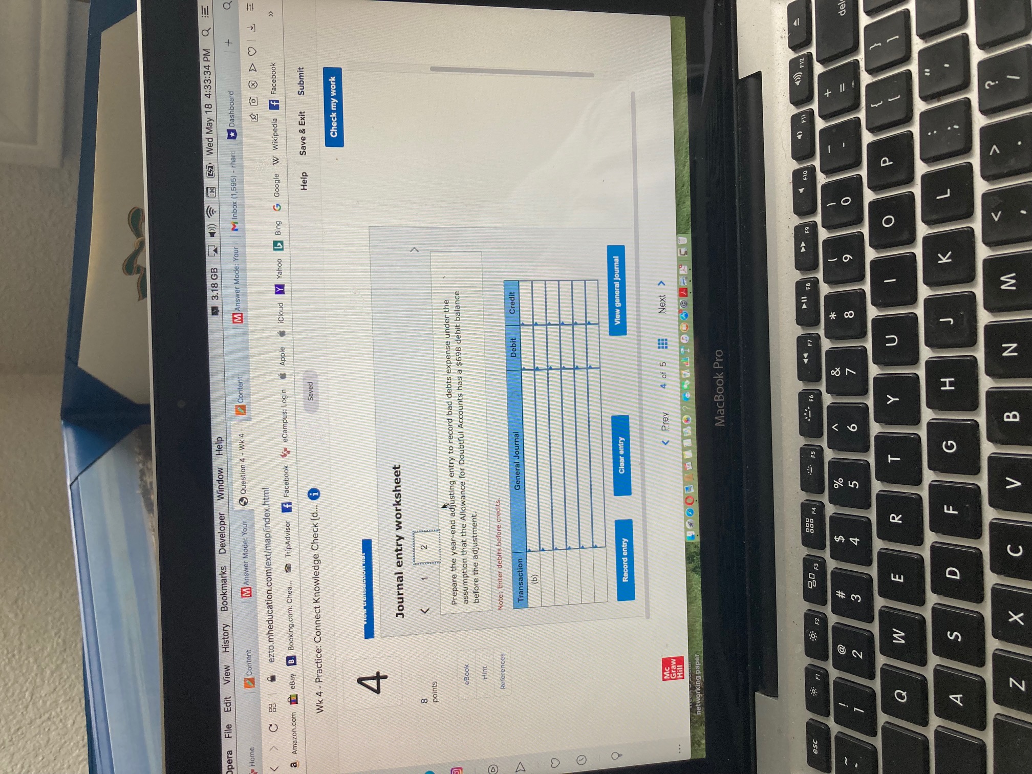 4:33:17 PM Q Opera File Edit View H Home Content M Answer