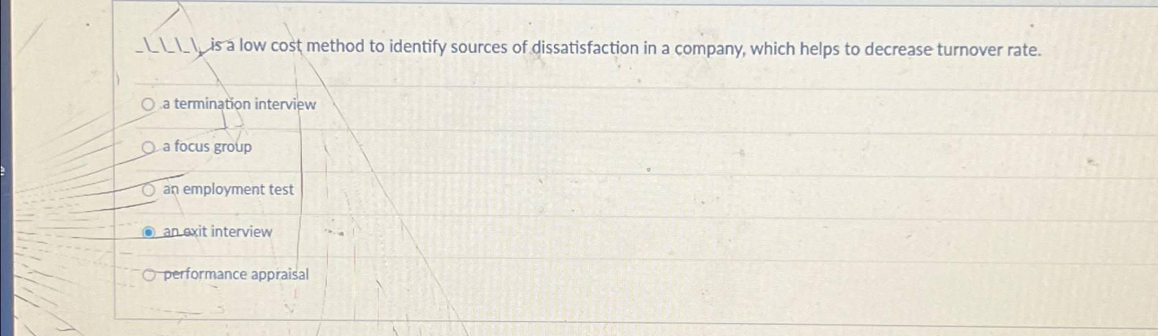  LL_- is a low cost method to identify sources of dissatisfaction