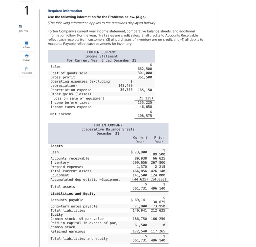 Please answer in proper format with all working clearly Required information Use