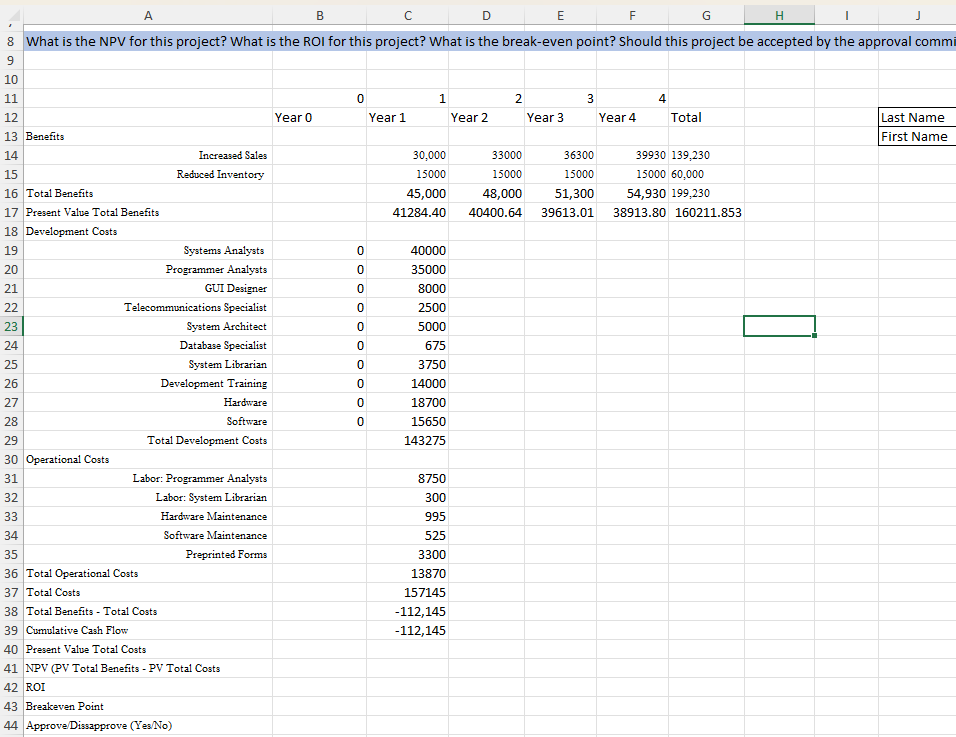 Martin is working to develop a preliminary cost-benefit analysis for a new