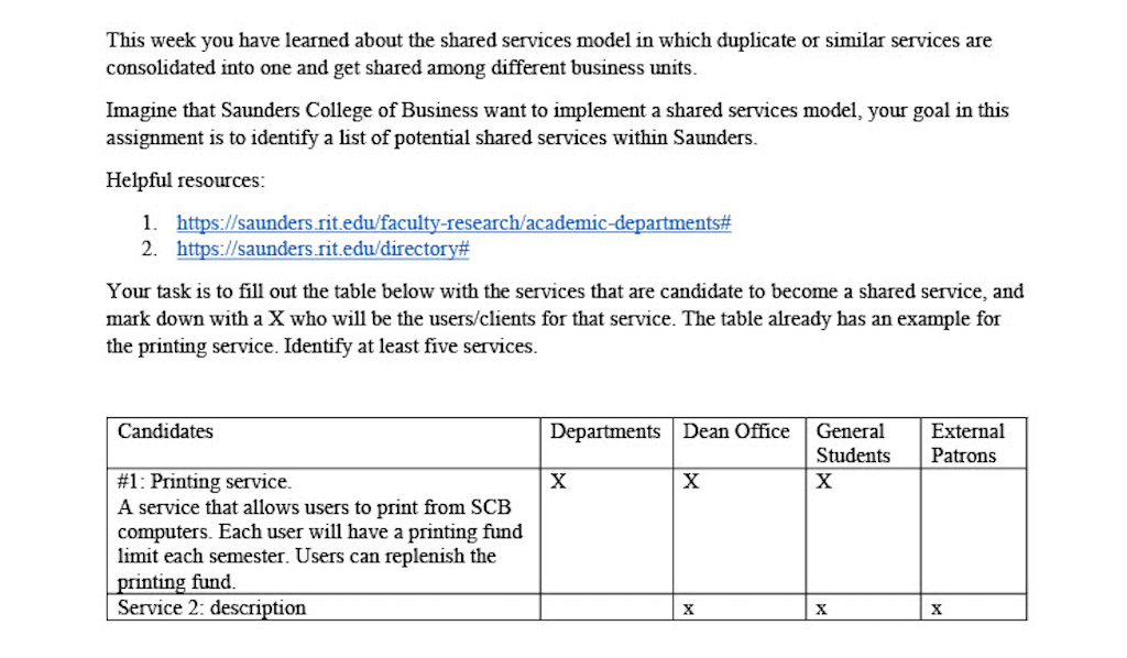 Shared services are cost-efficient because they centralize back-office operations that are used