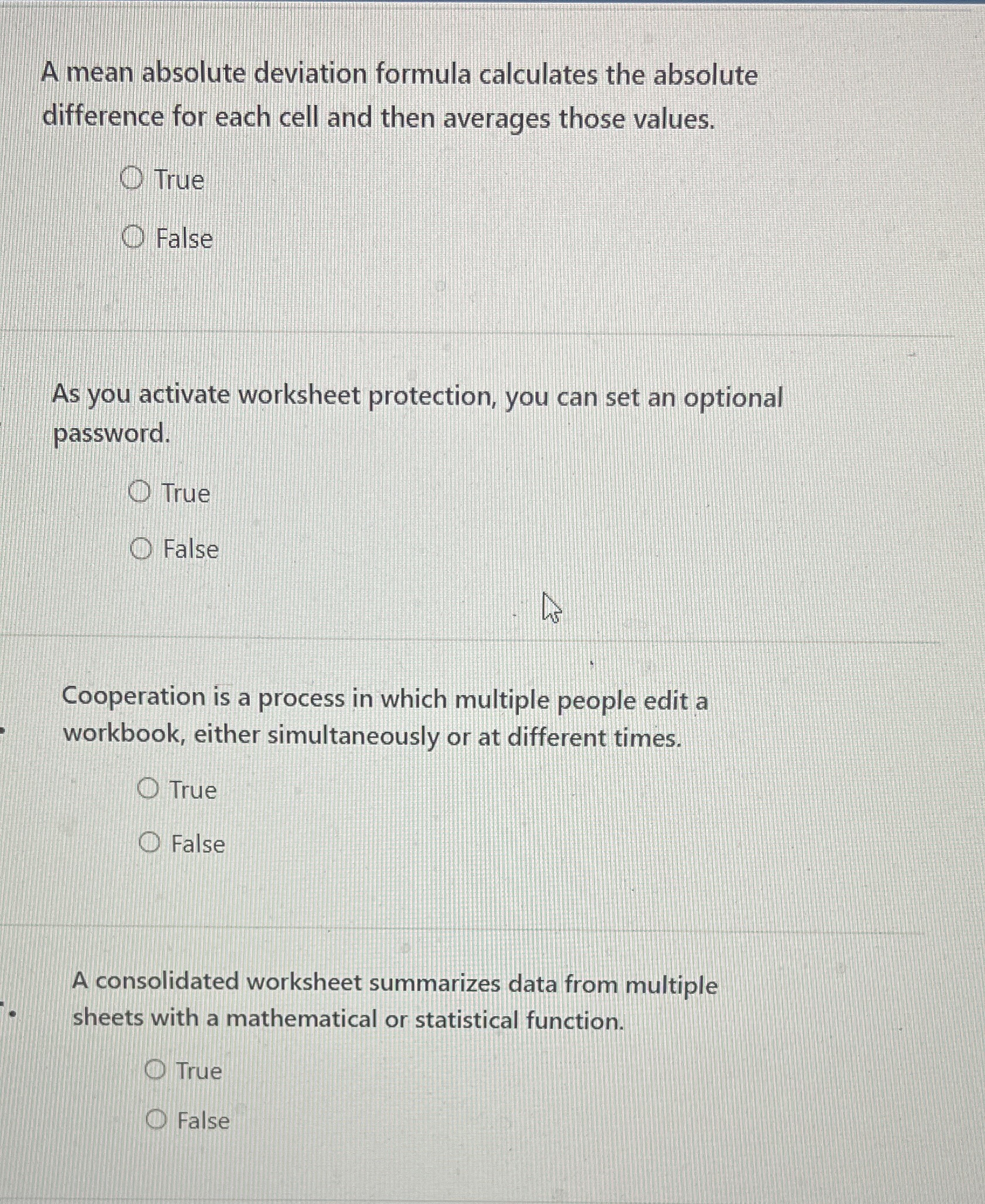 A mean absolute deviation formula calculates the absolute difference for each